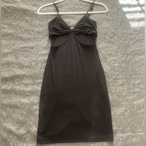 Princess Polly black dress with cutouts size 2
